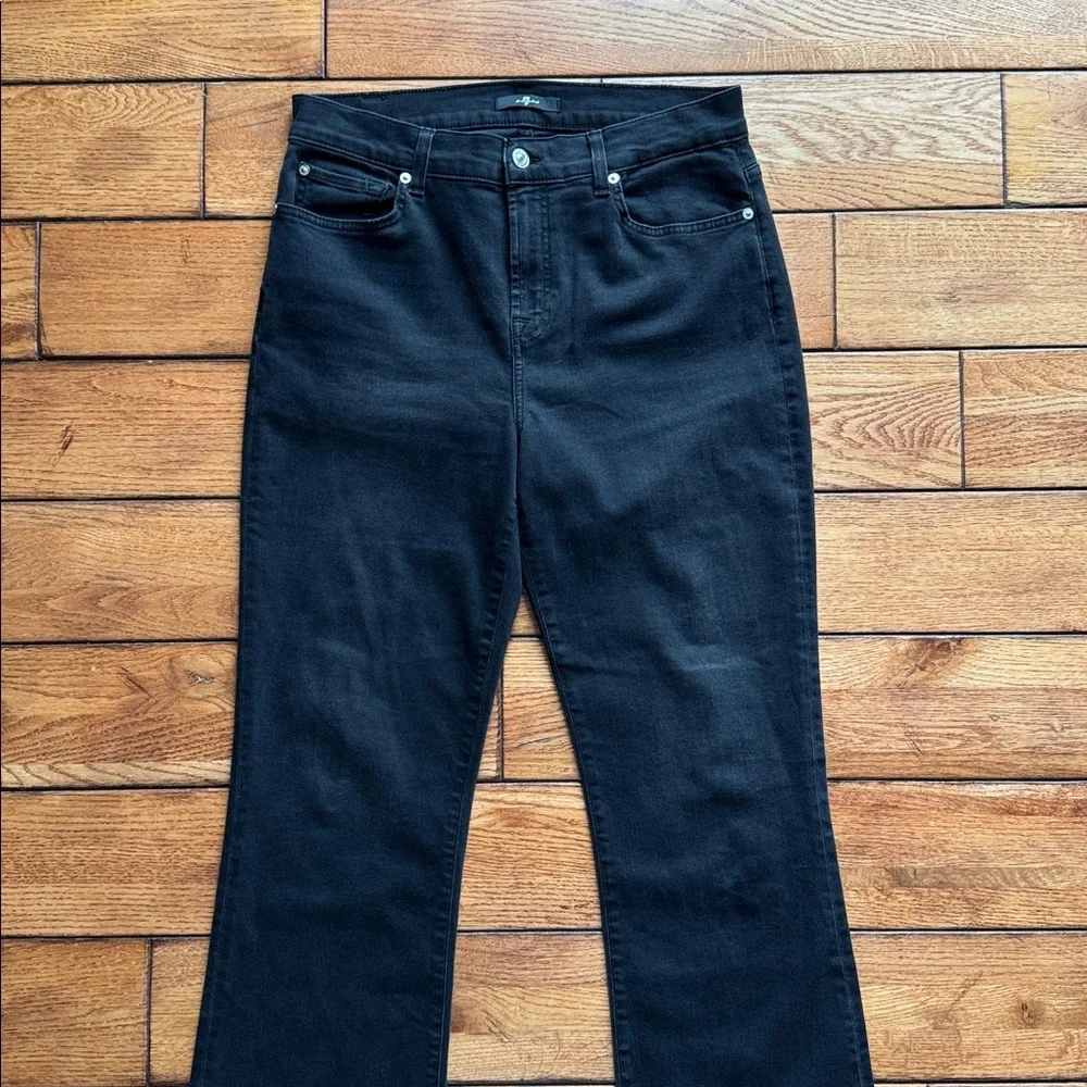 7 For All Mankind Women’s Bootcut Flare Size 31 Daisy Ankle Boot Jeans in Nights